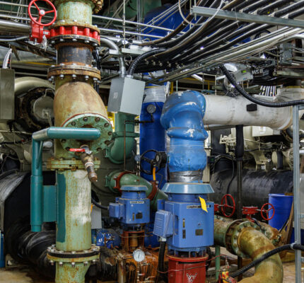 A view of a small part of a boiler room in Fairmont Royal York Hotel