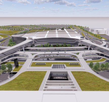 Rendering of the future design of the Montréal-Trudeau International Airport.