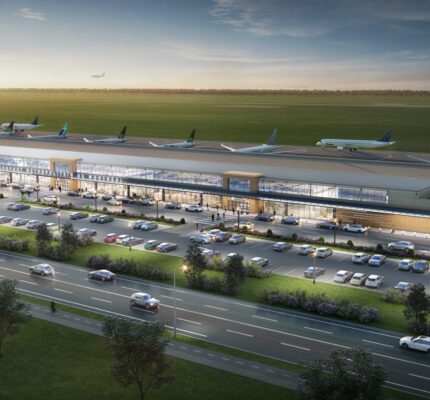 Rendering of Montreal Metropolitan Airport domestic terminal