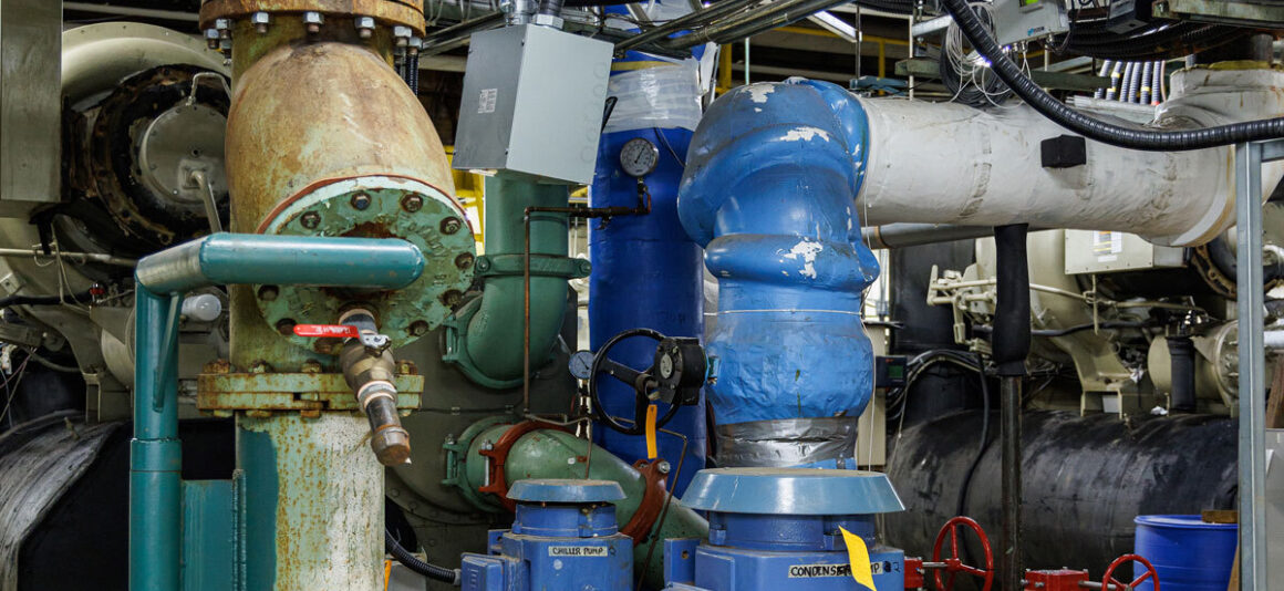 A view of a small part of a boiler room in Fairmont Royal York Hotel