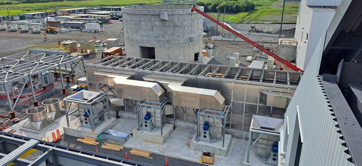 Large industrial building under construction