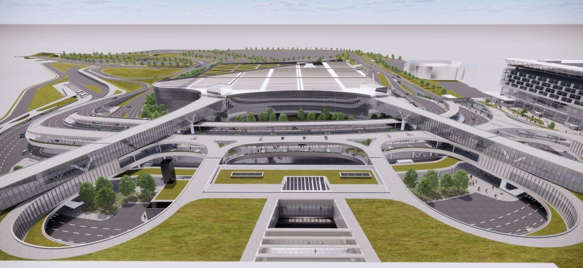 Rendering of the future design of the Montréal-Trudeau International Airport.