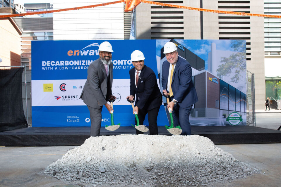 Groundbreaking event with Enwave Energy Corporation