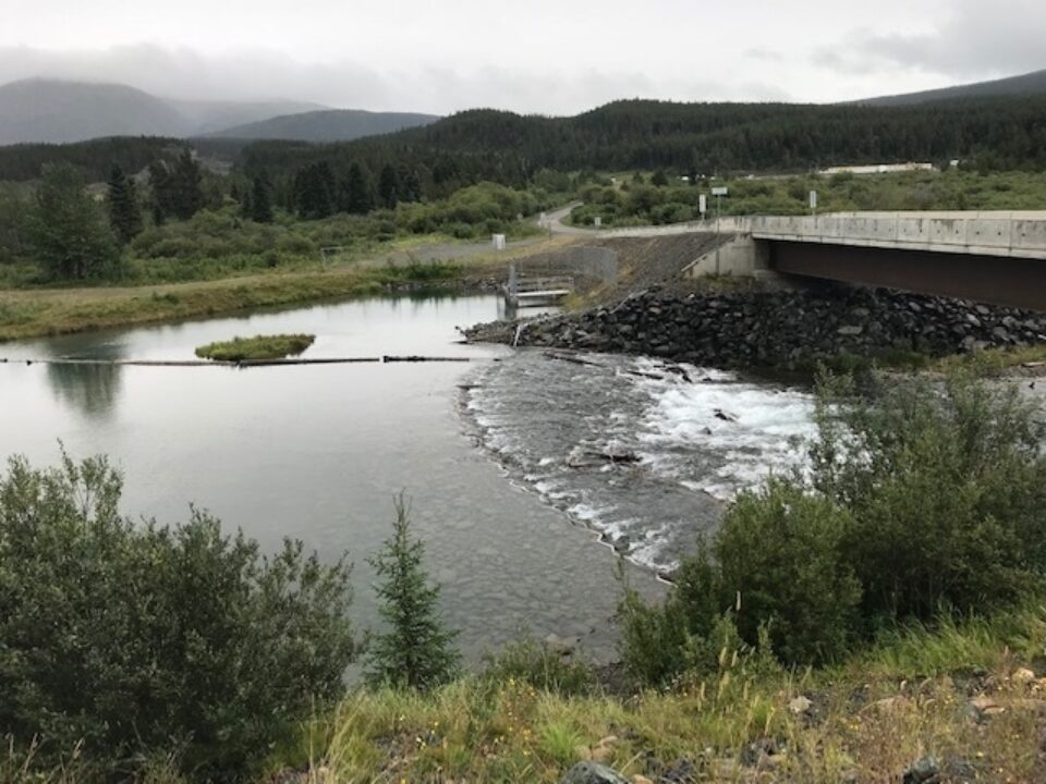The Atlin hydroelectric site at Surprise Lake