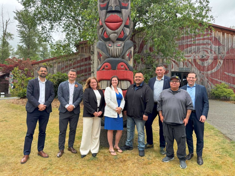 CIB team and partners at the Malahat announcement