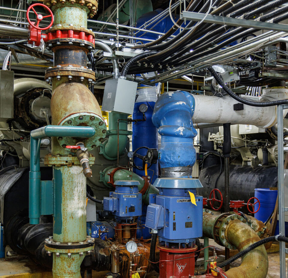 A view of a small part of a boiler room in Fairmont Royal York Hotel