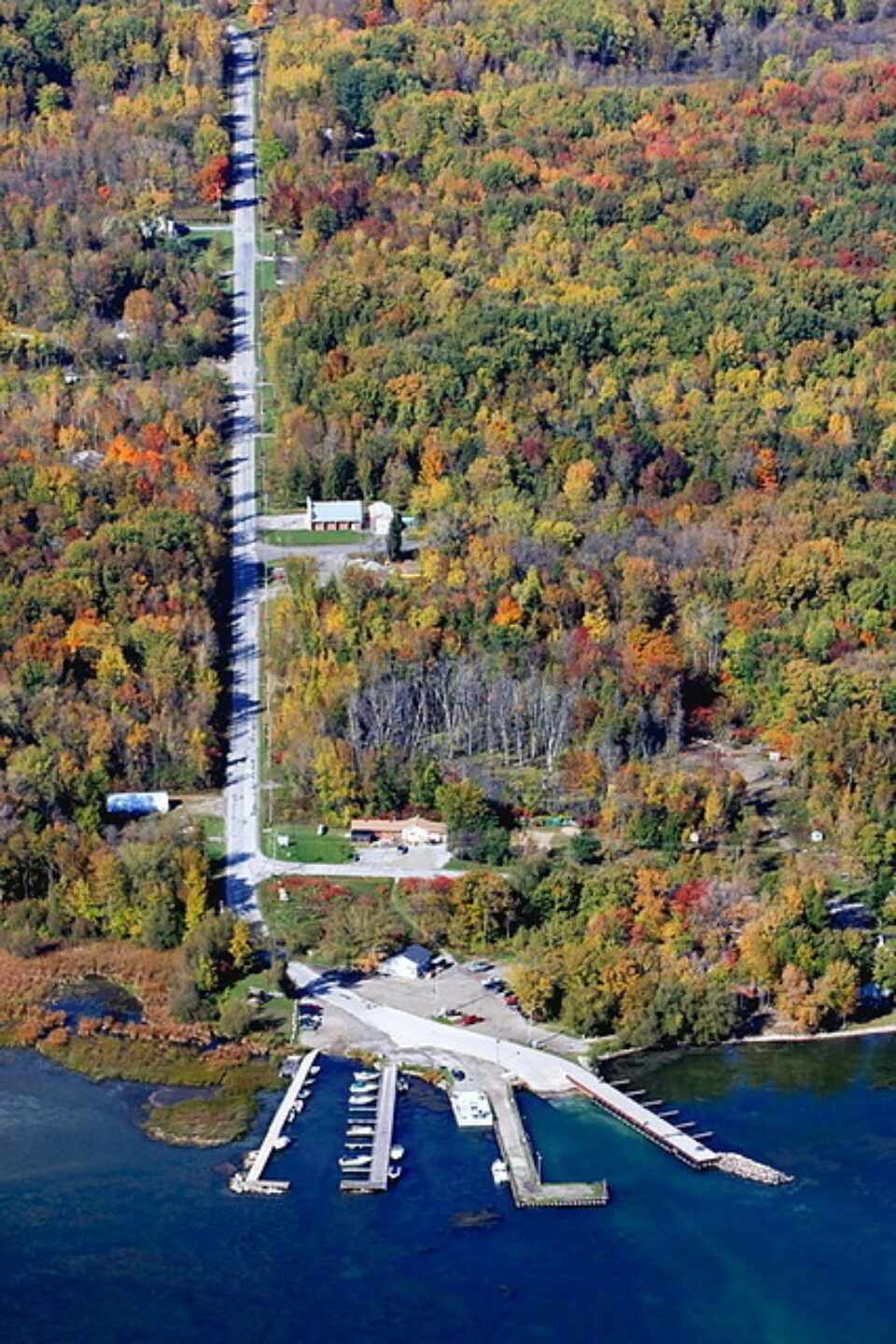 The Aazhaawe Ferry crossing Lake Simcoe to Georgina Island, ON