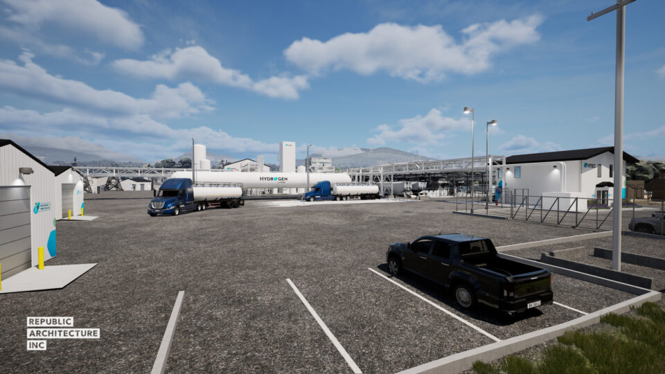 Rendu de l’installation de liquéfaction de HTEC