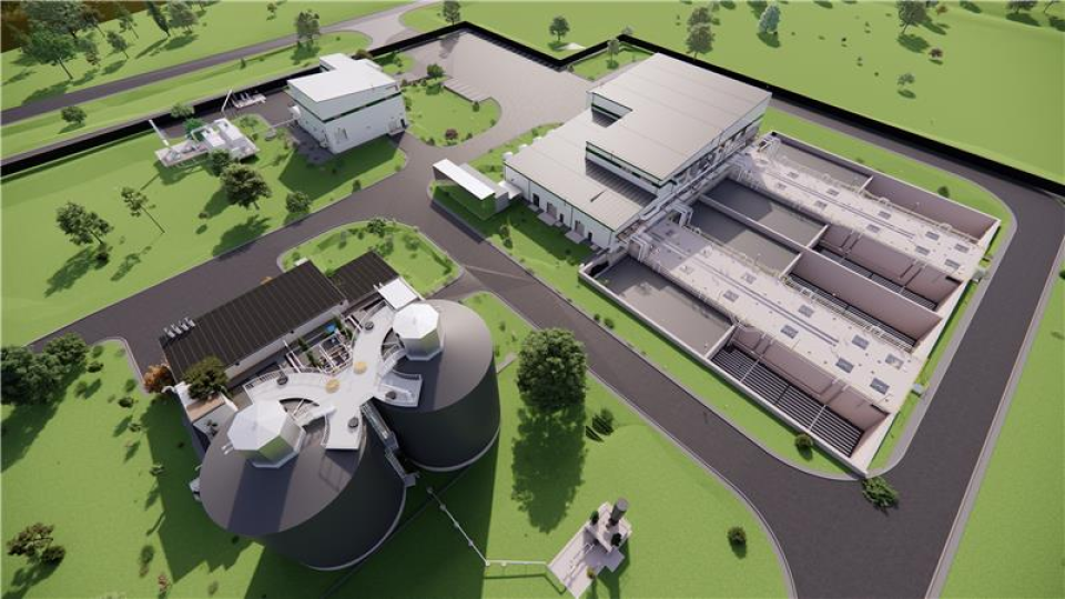 Rendu de la nouvelle installation de traitement des eaux usées de RSR