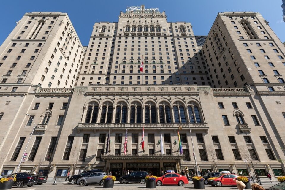 The front of the Royal York Hotel in Toronto