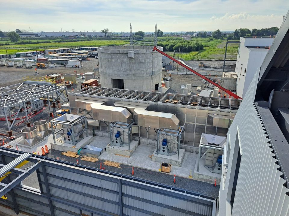 Large industrial building under construction