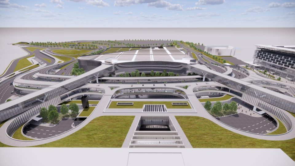 Rendering of the future design of the Montréal-Trudeau International Airport.
