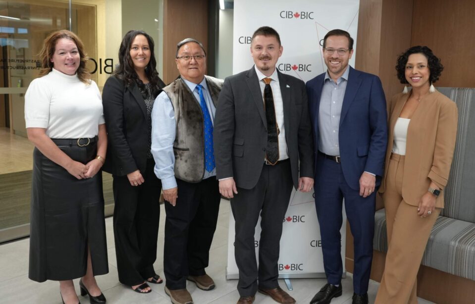 Nunavut Premier P.J. Akeeagok and his team meet with CIB employees during a recent visit to the bank’s Toronto office